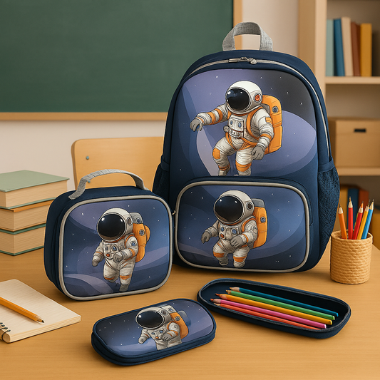 Galaxy Explorer 3 in 1 School Bag Set | Book Bag, Lunch Bag & Pencil Case