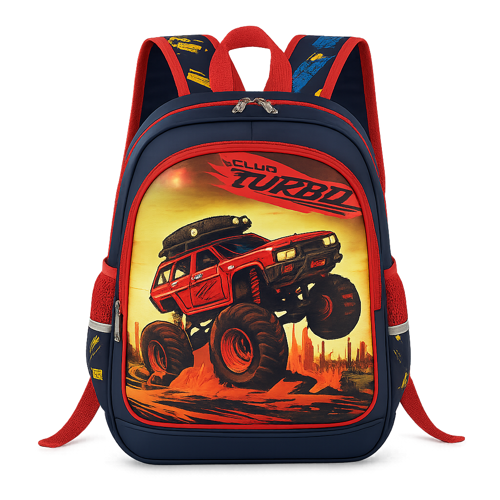 Monster Blaze Backpack Rugged Design for School & Adventure