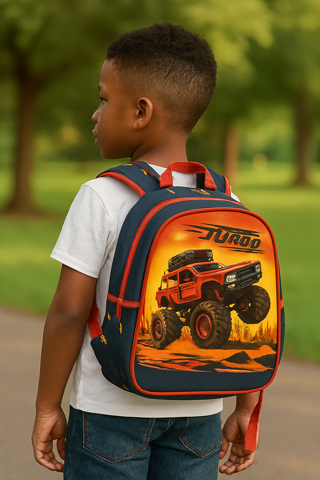 Monster Blaze Backpack Rugged Design for School & Adventure